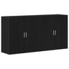 vidaXL Kreveta 2 kom. Crni hrast 79 x 38 x 80 cm Konstruirano drvo