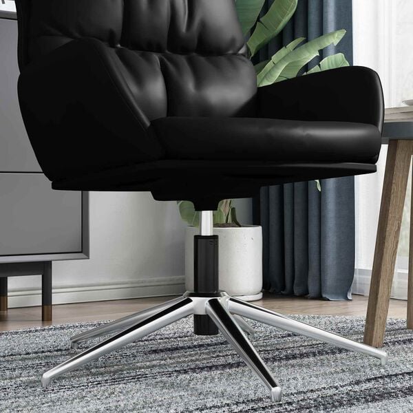 vidaXL Plinski cilindar za uredsku stolicu Crna 9 cm Željezo