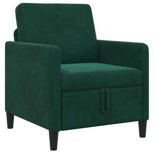 vidaXL Sofa s pohranom Tamnozelena 72 x 78 x 87 cm Poliester