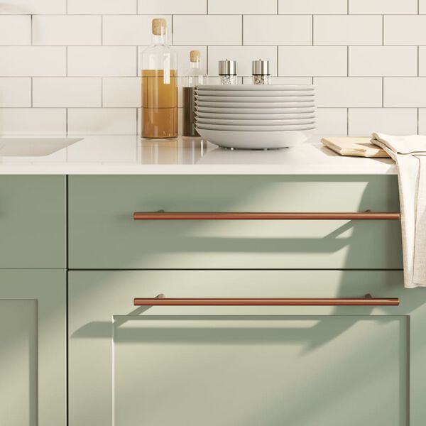 vidaXL Ručke za ormarić 5 kom brončane 320 mm od nehrđajućeg čelika