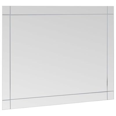 vidaXL Zidno ogledalo 80 x 60 cm stakleno