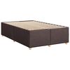 vidaXL Krevet box spring s madracem tamnosmeđi 120 x 190 cm od tkanine