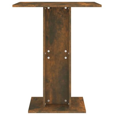vidaXL Bistro stol boja dimljenog hrasta 60x60x75 cm konstruirano drvo