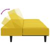 vidaXL 2-dijelni set sofa žuti baršunasti
