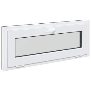 vidaXL Prozor za podrum RISOR 110 x 40 cm PVC i staklo Antracit