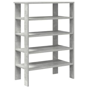 vidaXL Stalak za cipele boja betona 61x32x87,5 cm konstruirano drvo