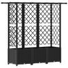 vidaXL Povi&scaron;eni krevet s mrežom i krovom Crna 163,5 x 40 x 136 cm PP