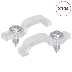 vidaXL LED Trake za sponice 2 pcs *Transparent*an 23,8 x 7,3 x 4,3 mm