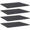 vidaXL Police za knjige 4 kom sive 60 x 50 x 1,5 cm od iverice