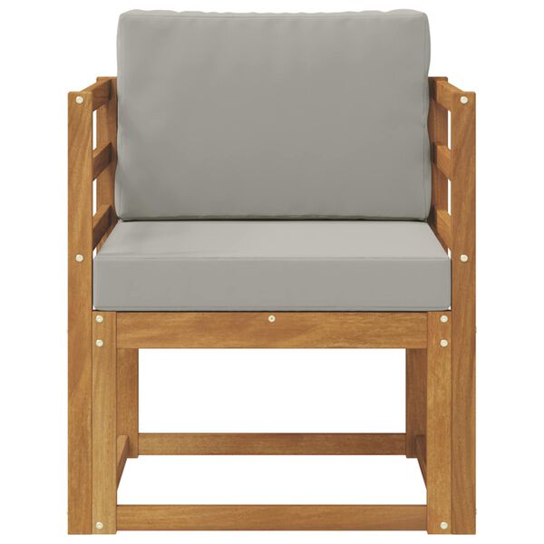 vidaXL Vanjski kauč Čvrsto drvo akacije i poliester