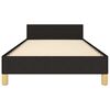 vidaXL Okvir za krevet bez madraca crni 100x200 cm od tkanine