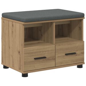 vidaXL Klupa za hodnik Zanatski Hrast 60 x 38 x 46 cm