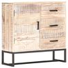vidaXL Komoda bijela 73 x 30 x 75 cm od masivnog bagremovog drva