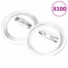 vidaXL Set gumba za značke sa sigurnosnim iglama 100 kom akrilni 37 mm