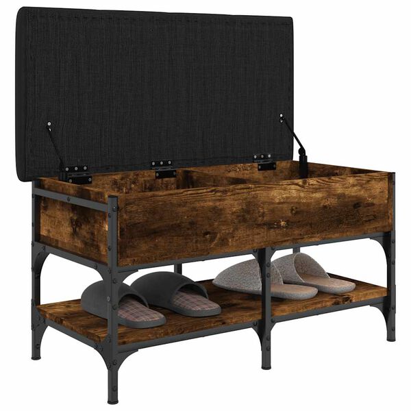 vidaXL Klupa za cipele boja hrasta 82x42x45 cm od konstruiranog drva