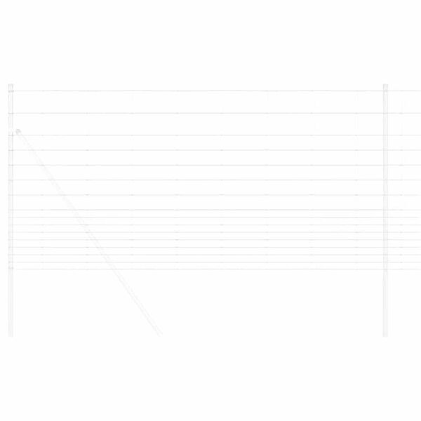 vidaXL Ograda za pa&scaron;njake Srebrno 50 x 1,2 m Pocinčani čelik