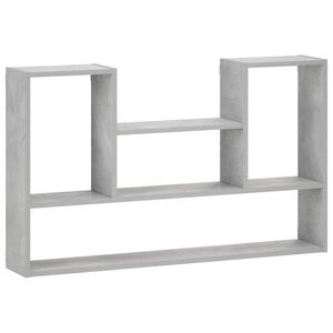 vidaXL Polica na zidu Betonska siva 100 x 17 x 60 cm Konstruirano drvo
