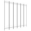 vidaXL Sobna pregrada sa 6 panela bijela 240x220 cm od tkanine