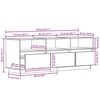 vidaXL TV ormarić 140 x 37 x 50 cm od masivne borovine