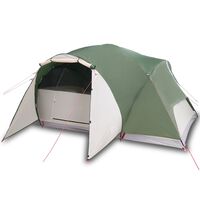 vidaXL Šator za kampiranje za 8 osoba zeleni 360x430x195 cm taft 190T