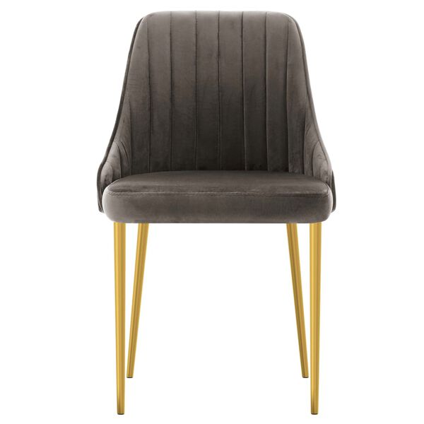 vidaXL Blagovaonske stolice 2 kom tamnosive bar&scaron;unaste