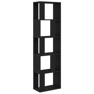 vidaXL Ormarić za knjige/Sobna pregrada crni hrast 45x24x159 cm