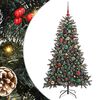 vidaXL Umjetno božićno drvce Zelena 150 cm PVC, Plastika i Čelik