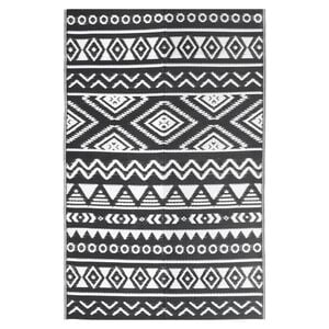 vidaXL Vanjski tepih ARAKIL crni 190 x 290 cm PP
