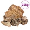 vidaXL Zmajevo kamenje 25 kg smeđe 5 - 30 cm