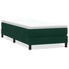 vidaXL Box Spring krevet bez madracem tamnozeleni 80x220 cm bar&scaron;un