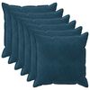 vidaXL Presvlaka za jastuk 6 pcs HOUTEN Plava 80 x 80 cm Bar&scaron;un