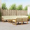 vidaXL Set vanjskih sofa s jastukom 9 pcs Prirodna i krem