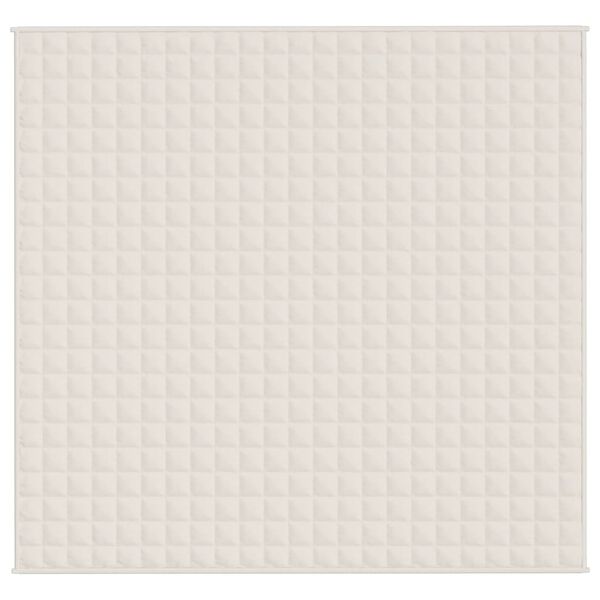 vidaXL Te&scaron;ka deka svijetla krem 220x240 cm 15 kg od tkanine