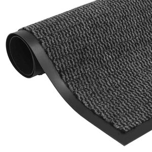 vidaXL Čupavi otirač 60 x 180 cm antracit