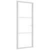vidaXL Unutarnja vrata 83 x 201,5 cm Bijela od ESG stakla i aluminija