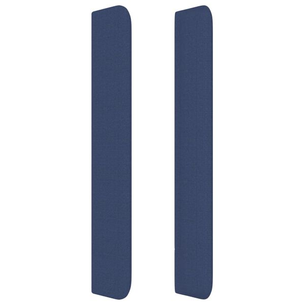 vidaXL Uzglavlje s u&scaron;ima plavo 147x16x118/128 cm od tkanine