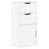 vidaXL Bočni ormarić s ladicama ODDA bijeli 40x24x79 cm puno drvo bor