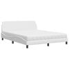 vidaXL Krevet s madracem Dover bijeli 160x200 cm od umjetne kože