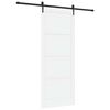 vidaXL Klizna vrata ORKDAL 93 x 232 cm Konstruirano drvo Bijela i crna