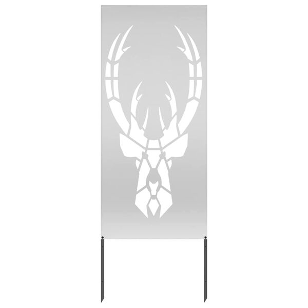 vidaXL Privatnost u vrtu Srebrno 50 x 140 cm Pocinčani čelik