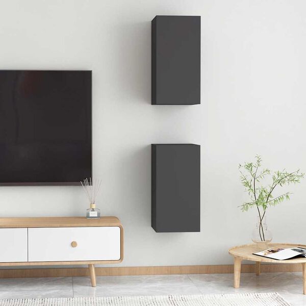 vidaXL TV ormarići 2 kom sivi 30,5 x 30 x 60 cm konstruirano drvo