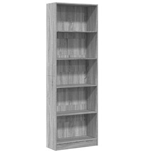 vidaXL Regal za knjige boja hrasta 60x24x176 cm konstruirano drvo