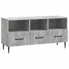 vidaXL TV ormar Betonska siva 102 x 34,5 x 50 cm Konstruirano drvo