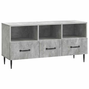 vidaXL TV ormar Betonska siva 102 x 34,5 x 50 cm Konstruirano drvo