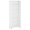 vidaXL Visoka komoda bijela 69,5 x 32,5 x 180 cm od konstruiranog drva