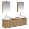 vidaXL Set ormarića za kupaonicu 5 pcs Hrast artisan Konstruirano drvo