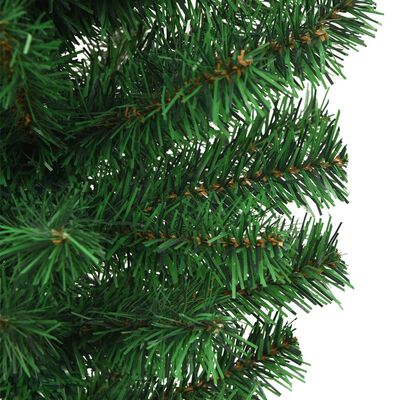 vidaXL Naopako umjetno božićno drvce sa stalkom zeleno 150 cm