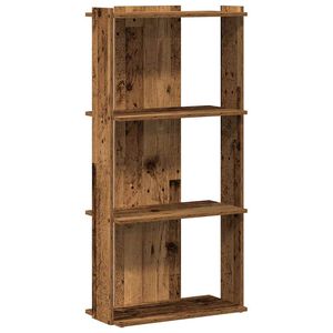 vidaXL Regal za knjige s 3 razina boja staro drvo 60x30x120 cm drveni