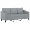 vidaXL 2-dijelni set sofa s jastucima svjetlosivi od tkanine