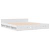 vidaXL Okvir kreveta s ladicama bez madraca bijeli 200x200 cm